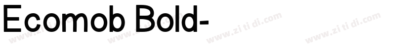 Ecomob Bold字体转换